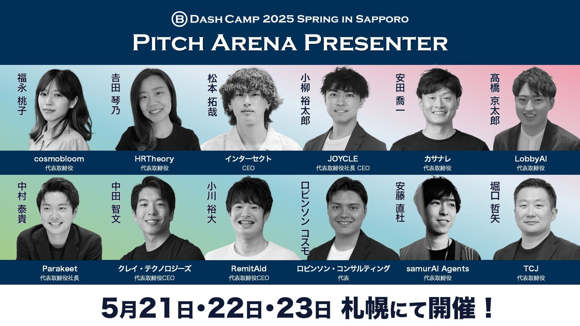 B Dash Camp 2025 Spring in Sapporo「Pitch Arena」に登壇しました